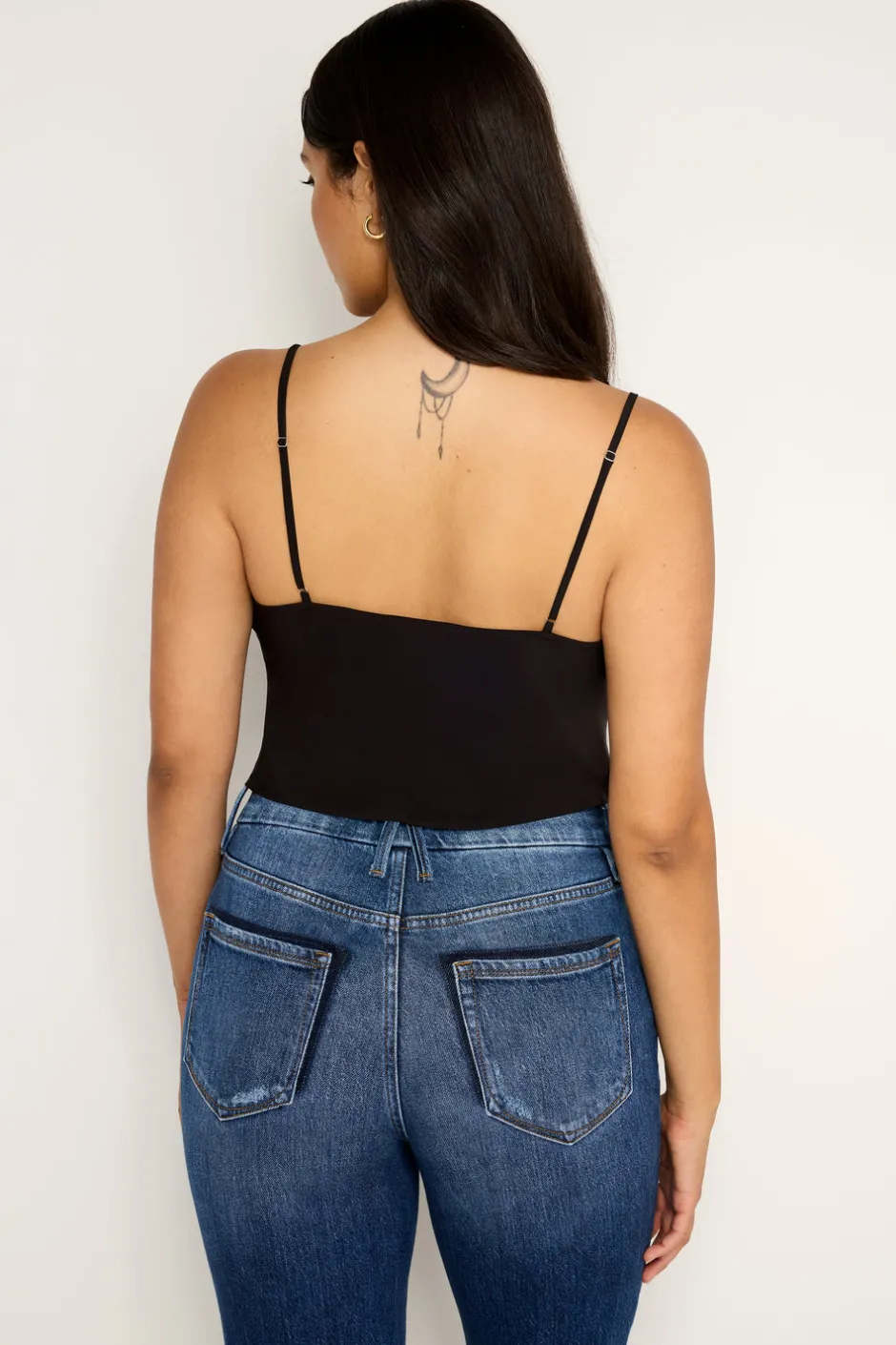 Good American Tops<CHIFFON COWL CAMISOLE Black001