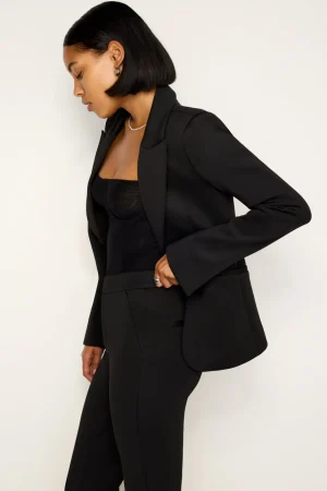 Good American Outerwear | Blazers<CLASSIC SCULPTED BLAZER Black001