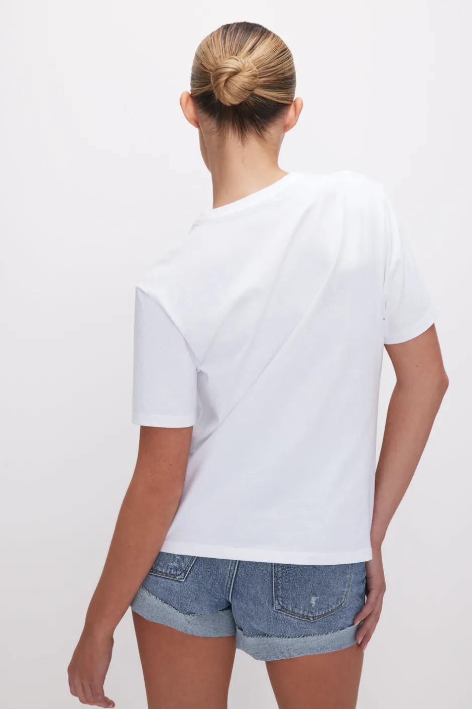 Good American Tops | Tees & Tanks<COTTON CLASSIC TEE White001