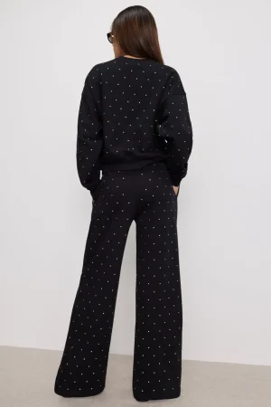 Good American Pants | Sweats<CRYSTAL WIDE LEG SWEATPANTS Black001