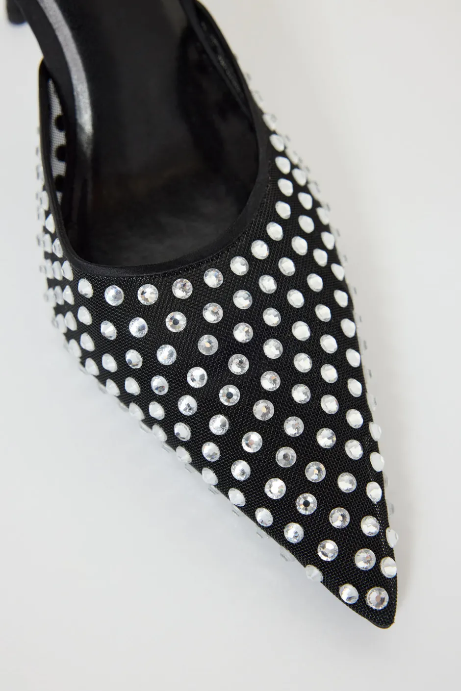Good American Shoes<DIAMOND MESH MULE Black001