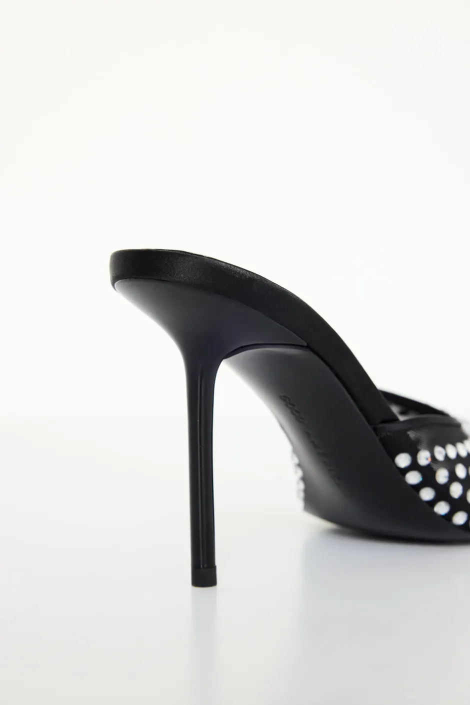 Good American Shoes<DIAMOND MESH MULE Black001