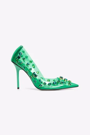 Good American Shoes<DIAMONDS FOREVER HEEL Summer green002