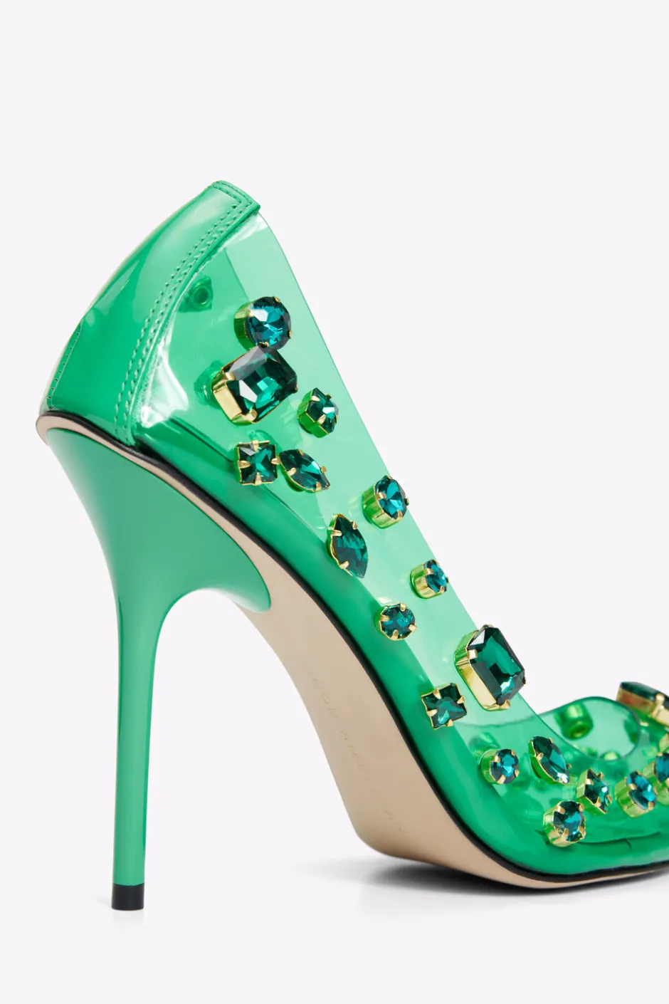 Good American Shoes<DIAMONDS FOREVER HEEL Summer green002