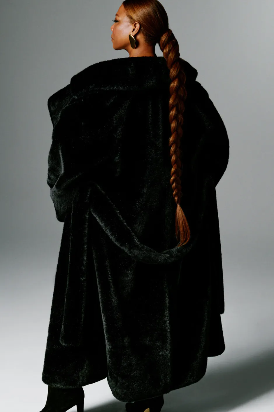 Good American Outerwear<FAUX FUR COAT Black001