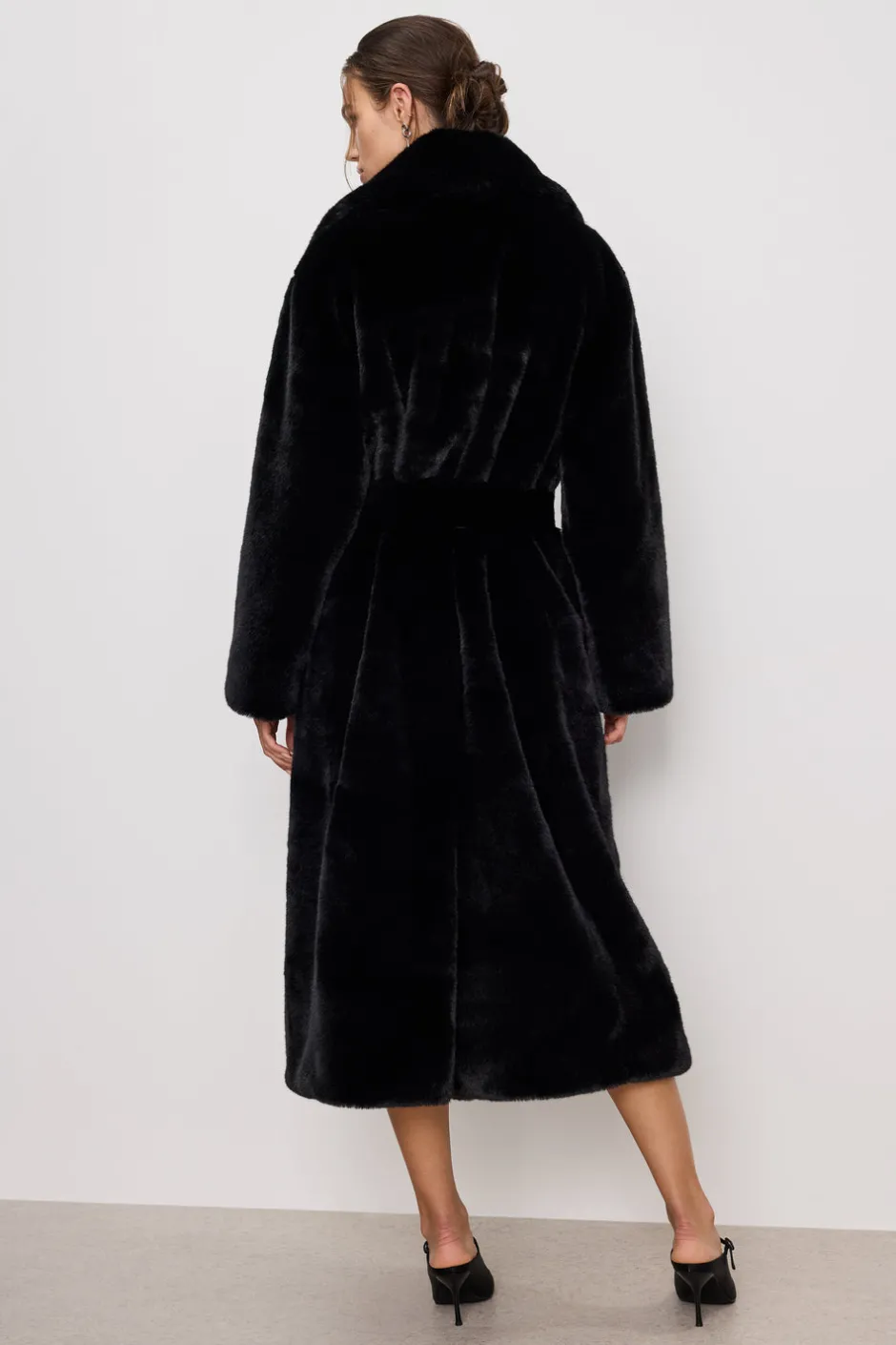 Good American Outerwear<FAUX FUR COAT Black001