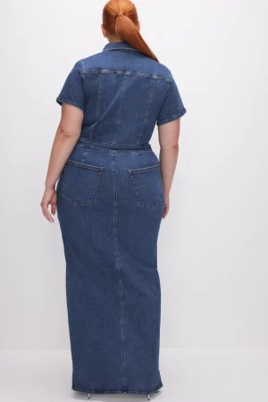 Good American Dresses<FIT FOR SUCCESS MAXI DRESS Indigo594