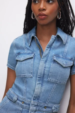 Good American Dresses<FIT FOR SUCCESS MINI DRESS Blue274