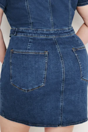 Good American Dresses<FIT FOR SUCCESS MINI DRESS Indigo594