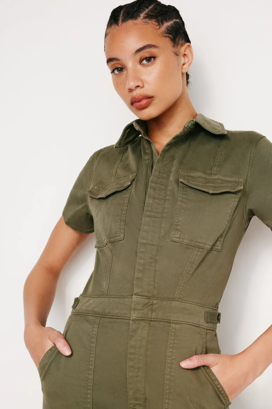 Good American Jumpsuits<FIT FOR SUCCESS JUMPSUIT Fatigue001
