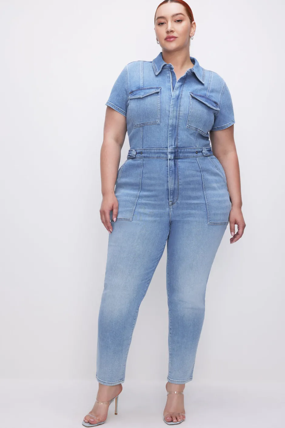 Good American Jumpsuits<FIT FOR SUCCESS JUMPSUIT Blue274