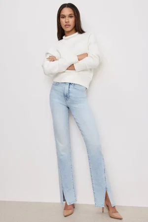Good American Straight | High-Rise<GOOD BOY STRAIGHT JEANS Indigo753