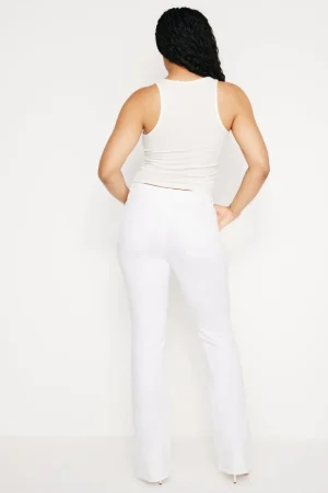 Good American Bootcut & Flare<GOOD CLASSIC BOOTCUT LIGHT COMPRESSION JEANS White001