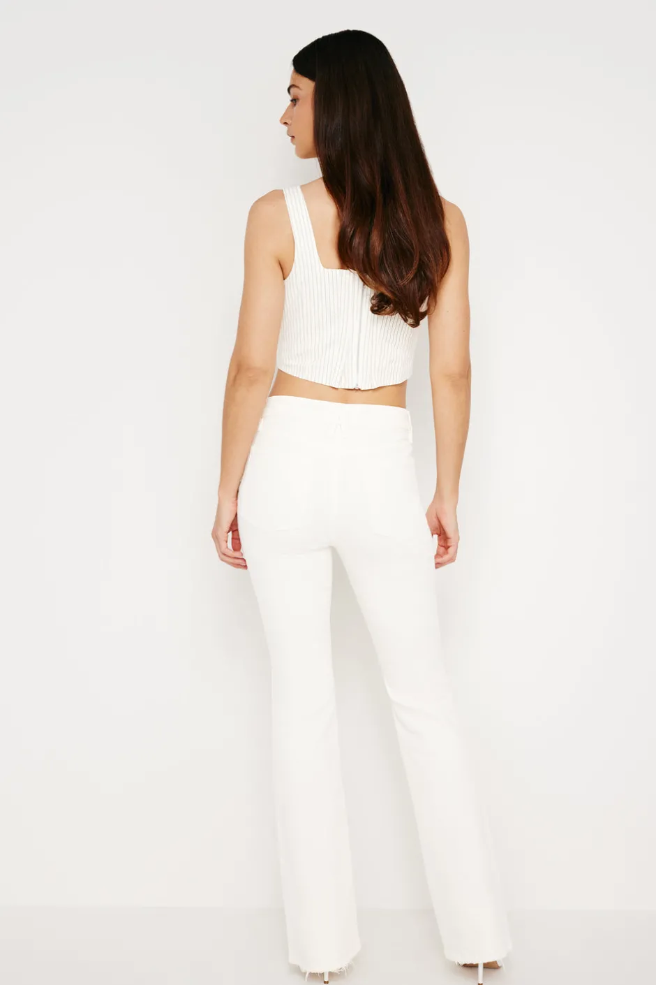 Good American Bootcut & Flare<GOOD CLASSIC LIGHT COMPRESSION BOOTCUT JEANS Cloud white001
