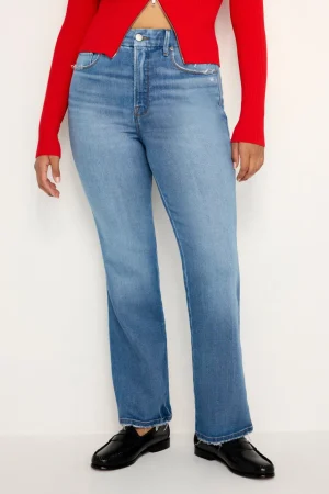 Good American Straight | Jeans<GOOD CURVE STRAIGHT JEANS Indigo338