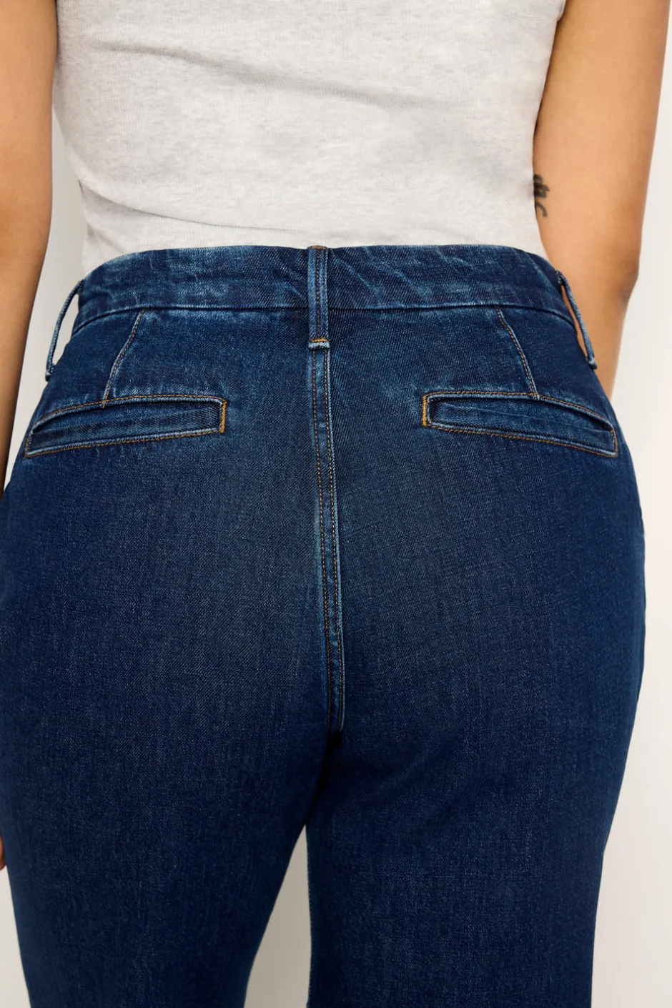 Good American Straight<GOOD DENIM TROUSERS Indigo758