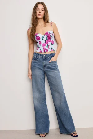 Good American Relaxed | Wide Leg<GOOD EASE RELAXED JEANS Indigo575