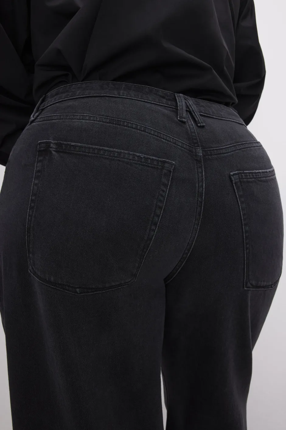 Good American Relaxed | Wide Leg<GOOD EASE RELAXED JEANS Black324