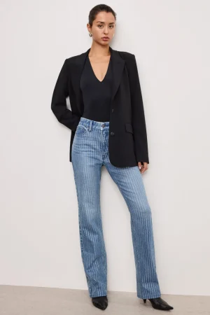 Good American Straight | High-Rise<GOOD ICON DIAMOND JEANS Indigo728