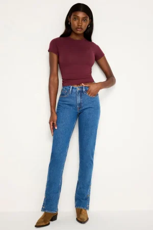 Good American Straight<GOOD ICON STRAIGHT JEANS Indigo684