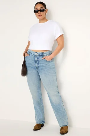 Good American Straight<GOOD ICON STRAIGHT JEANS Indigo712