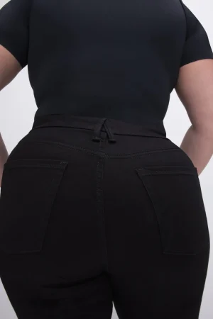 Good American Bootcut & Flare | Mid-Rise<GOOD LEGS FLARE NEVER FADE JEANS Black001