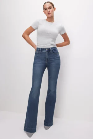 Good American Bootcut & Flare | Mid-Rise<GOOD LEGS FLARE JEANS Blue004