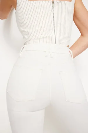 Good American Bootcut & Flare<GOOD LEGS MICRO BOOTCUT JEANS Cloud white001