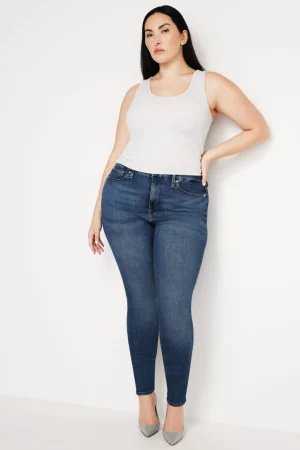 Good American Skinny | High-Rise<GOOD LEGS SKINNY JEANS Blue004