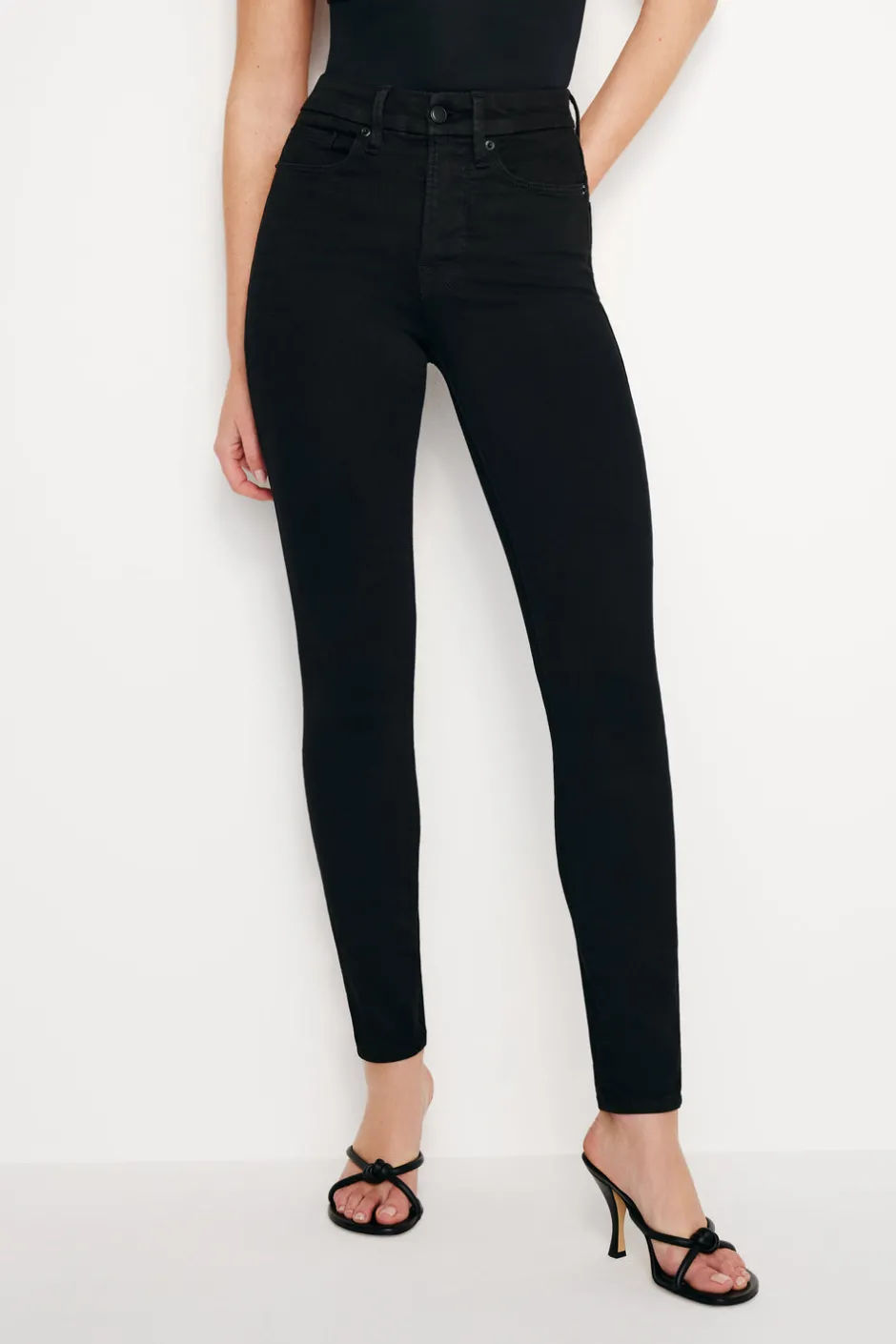 Good American Skinny<GOOD LEGS SKINNY JEANS Black001