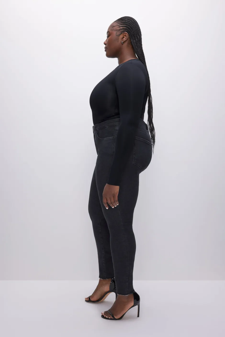 Good American Skinny | Mid-Rise<GOOD LEGS SKINNY Black184