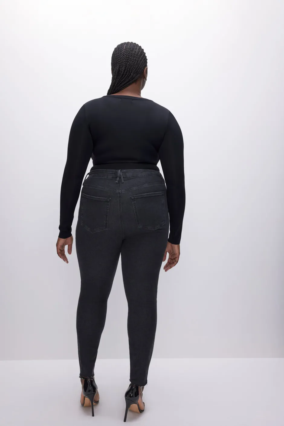 Good American Skinny | Mid-Rise<GOOD LEGS SKINNY Black184