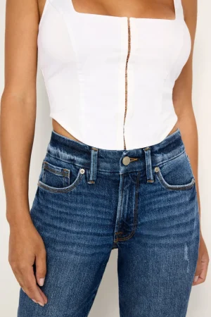 Good American Bootcut & Flare | Jeans<GOOD PETITE BOOTCUT JEANS Indigo704