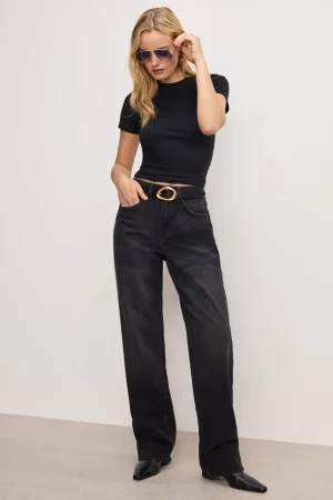 Good American Relaxed | Mid-Rise<GOOD ’90s RELAXED JEANS Black348