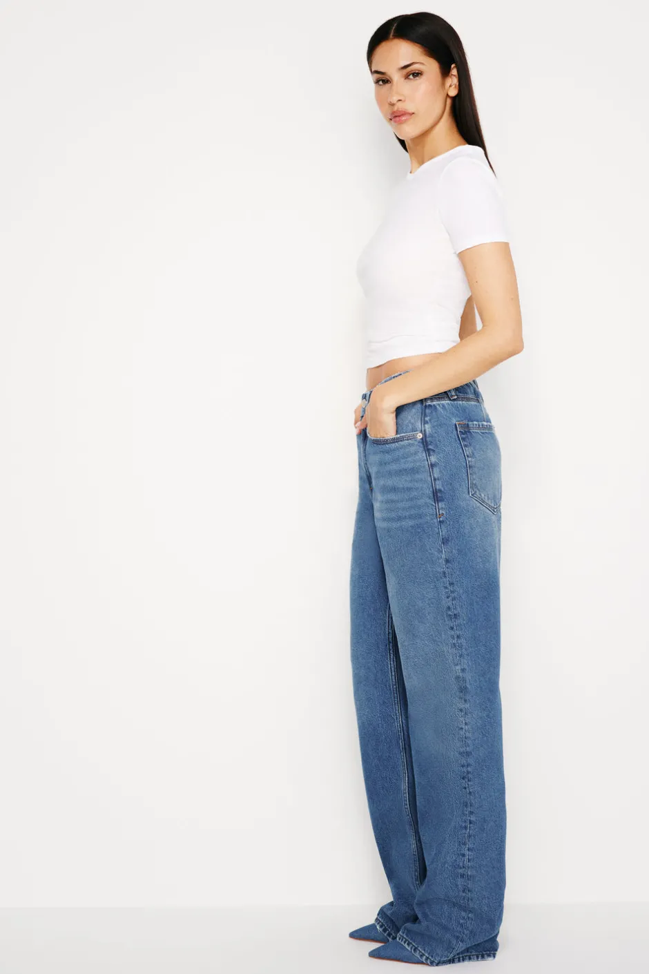 Good American Relaxed | High-Rise<GOOD ’90s RELAXED JEANS Blue541