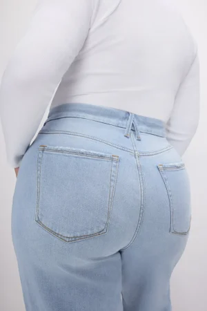 Good American Relaxed | Wide Leg<GOOD SKATE WIDE LEG JEANS Indigo634