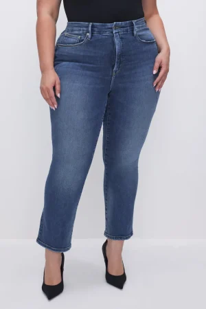 Good American Mid-Rise | Jeans<GOOD STRAIGHT LIGHT COMPRESSION JEANS Indigo271