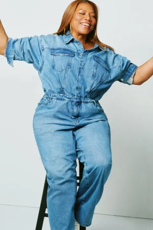 Good American Relaxed | Jumpsuits<OVERSIZED DENIM JUMPSUIT Indigo599