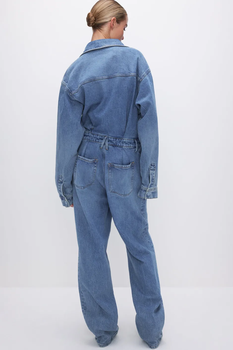 Good American Relaxed | Jumpsuits<OVERSIZED DENIM JUMPSUIT Indigo599