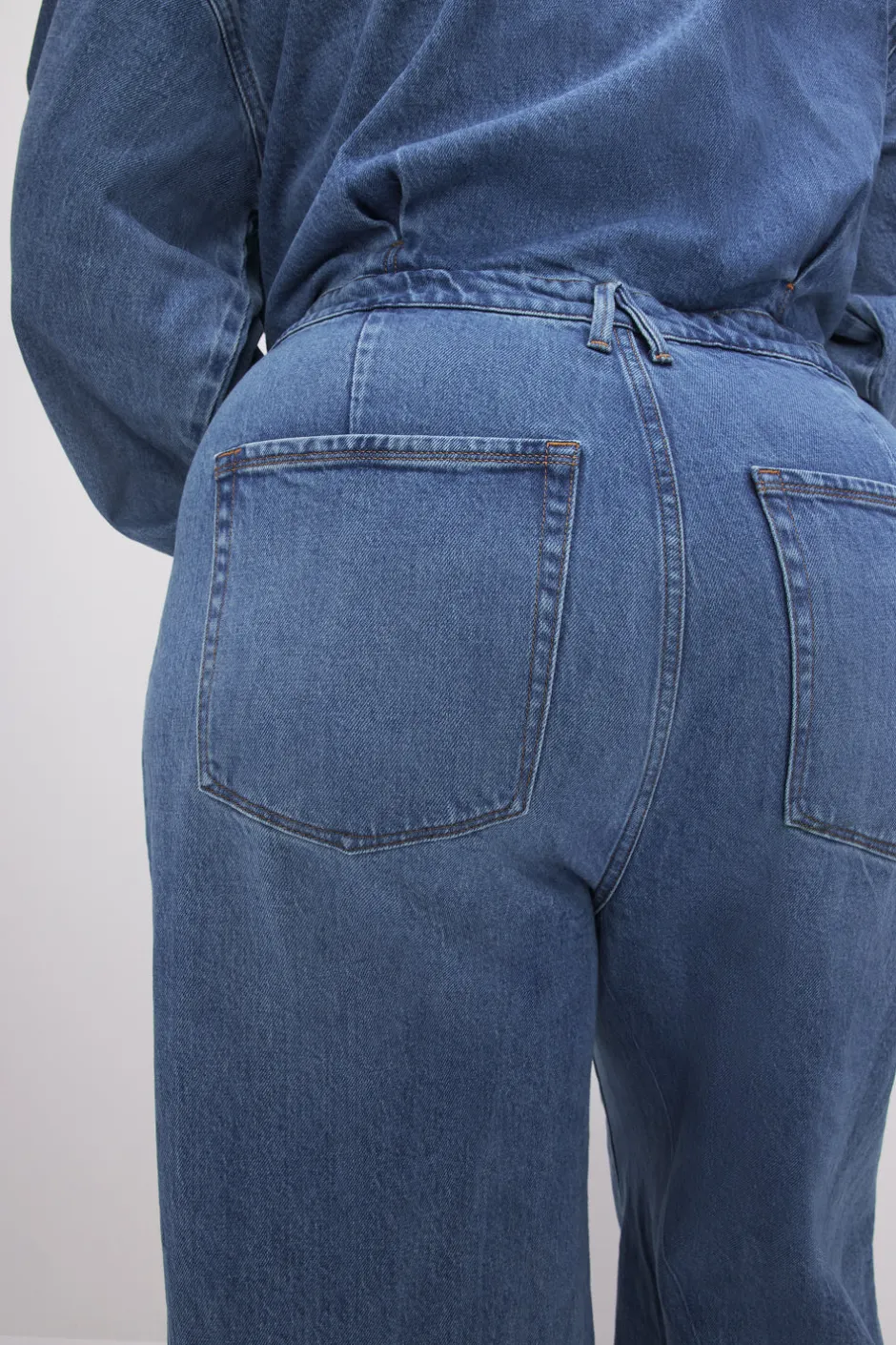 Good American Relaxed | Jumpsuits<OVERSIZED DENIM JUMPSUIT Indigo599