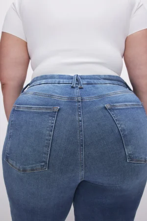 Good American Bootcut & Flare | High-Rise<POWER STRETCH PULL-ON FLARE JEANS Indigo490