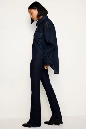 Good American Pants<RINSED DENIM PULL-ON PANTS Indigo716