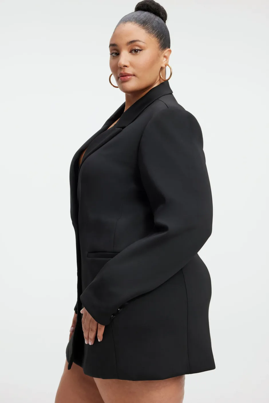 Good American Dresses<SCUBA BLAZER DRESS Black001
