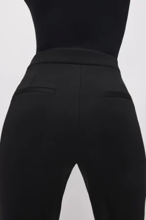 Good American Pants<SCUBA BOSS STRAIGHT TROUSER Black001