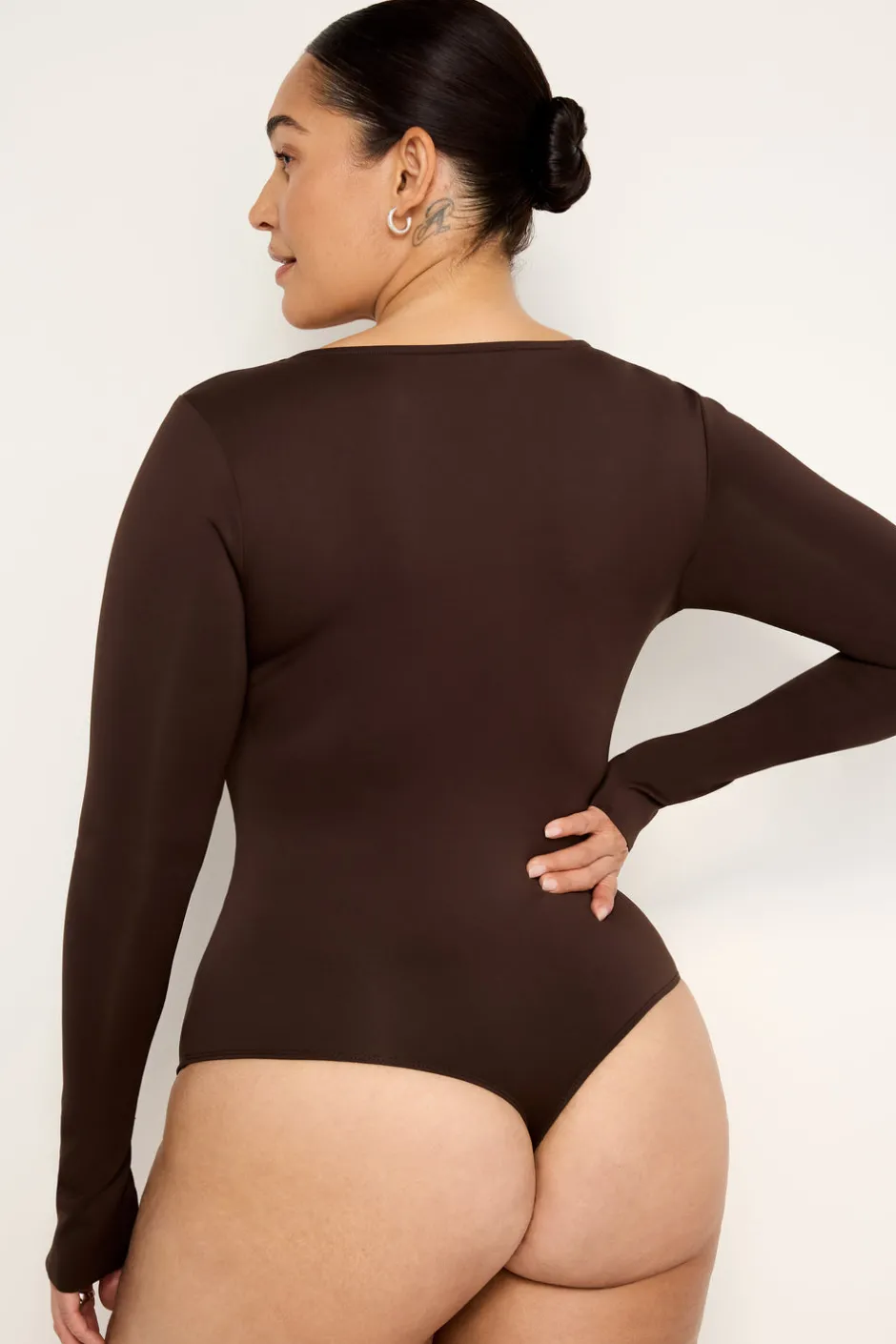 Good American Bodysuits<SCUBA SCOOP NECK BODYSUIT Bark003