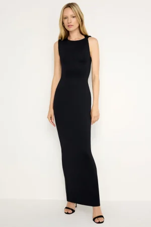 Good American Dresses<SCUBA TANK MAXI DRESS Black001