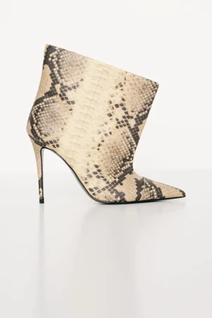 Good American Shoes<SLOUCHY ANKLE BOOT Npsp print