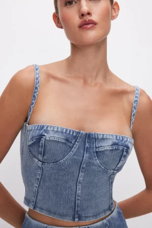 Good American Tops<SOFT SCULPT BUSTIER Indigo595