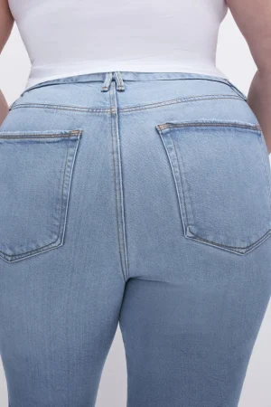 Good American Bootcut & Flare | Mid-Rise<SOFT-TECH GOOD LEGS CROPPED MINI BOOT JEANS Indigo510
