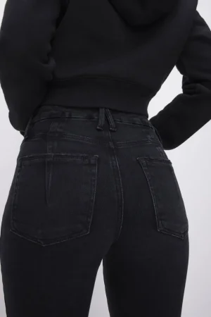 Good American Bootcut & Flare | Mid-Rise<SOFT-TECH GOOD LEGS CROPPED MINI BOOT JEANS Black267